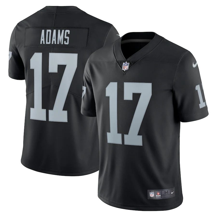 Men Las Vegas Raiders 17 Davante Adams Nike Black Vapor Limited NFL Jersey